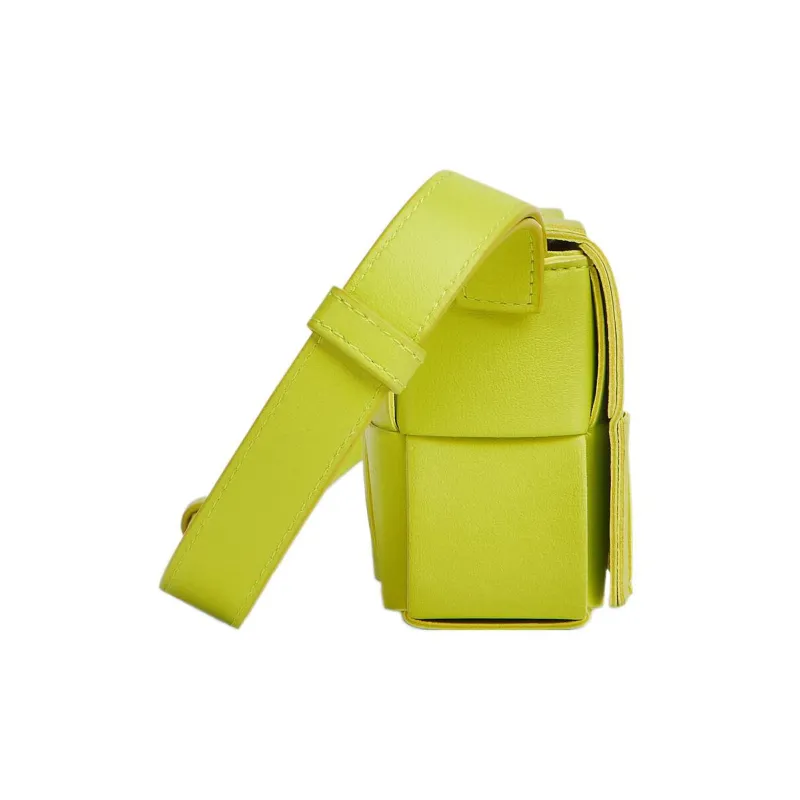 Bottega Veneta Cassette Mini Intreccio Acid Kiwi-1