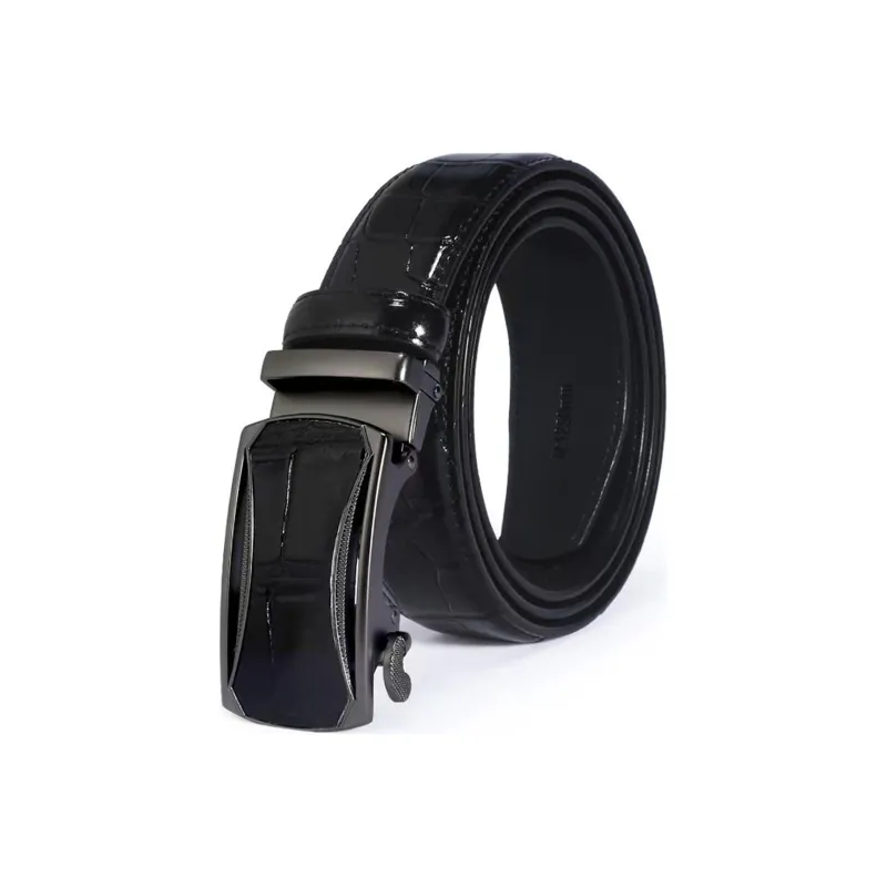 ALIEN BANG Cow Leather Leather Belts Men's 3.5CM-0