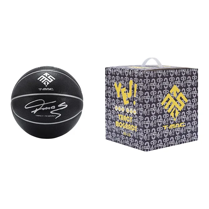 T-Mac Maddie Classic Collection PU Basketball Black Silver Size 7 Training Unisex-3