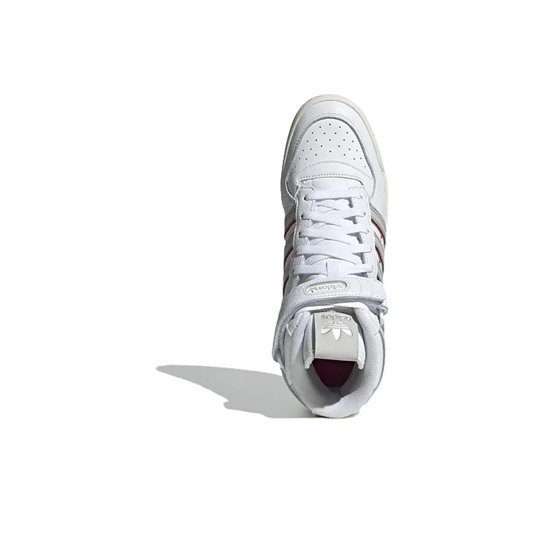 adidas originals Forum Mid White Grey Red-4