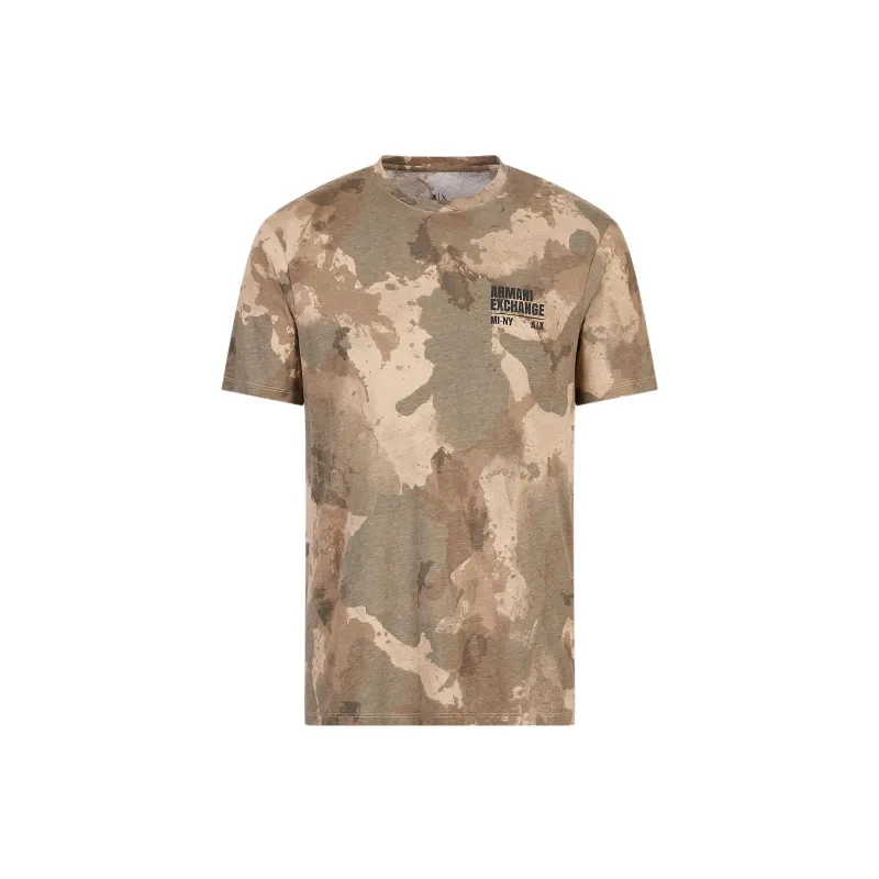 ARMANI EXCHANGEAE T Shirt Men's Camouflage Yellow-0