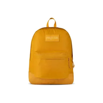 JanSport Nylon Fabric Backpack Medium Size Unisex Ginger Yellow