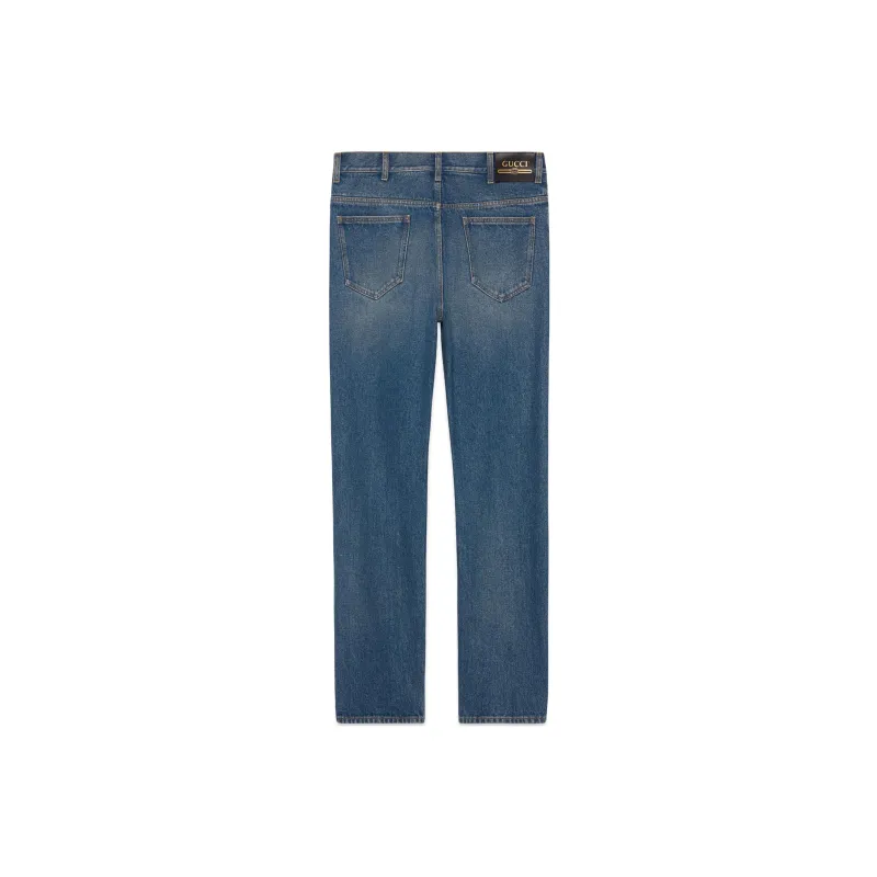 GUCCI Love Parade FW22 Jeans Men's Blue-1
