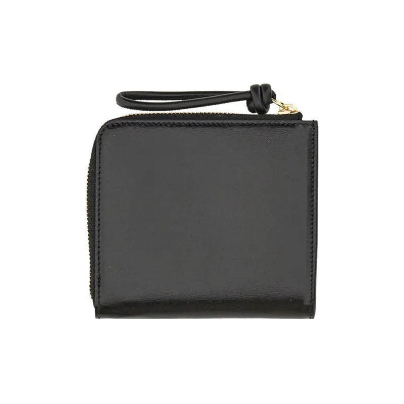 JIL SANDER Logo Embossed Zip Around Wallet-1