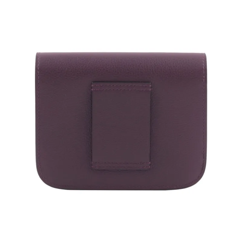 HERMES Constance Slim Cow Leather Card Holder, Coin Purse, Fanny Pack Women's Dark Tea/Royal Blue-2