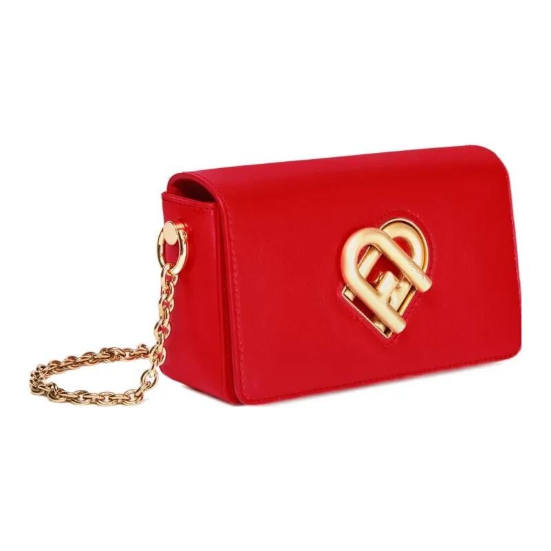 Furla My Joy Taita Calfskin Shoulder Bag, Crossbody Bag Mini Women's Bright Red-1