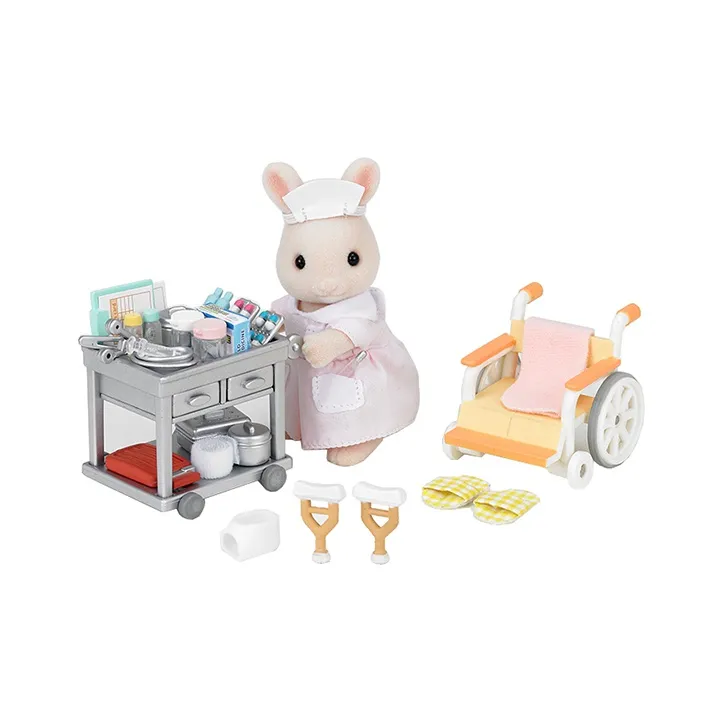 Sylvanian Families Warm Nurse Set Dolls Plush Doll-0