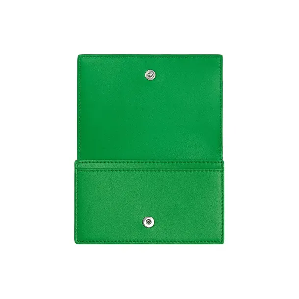 Bottega Veneta Calfskin Card Holder Men's Green-2