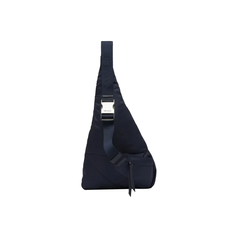 PRADA Fabric With Leather Sling Bag, Shoulder Bag Men's Blue-2