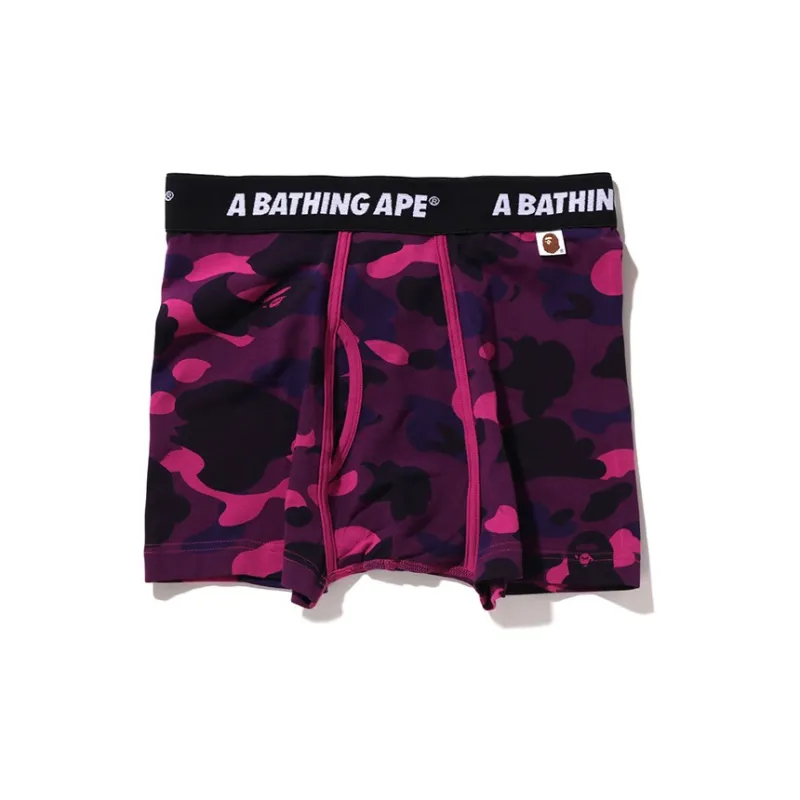 A BATHING APE Color Camo Trunks Red-1