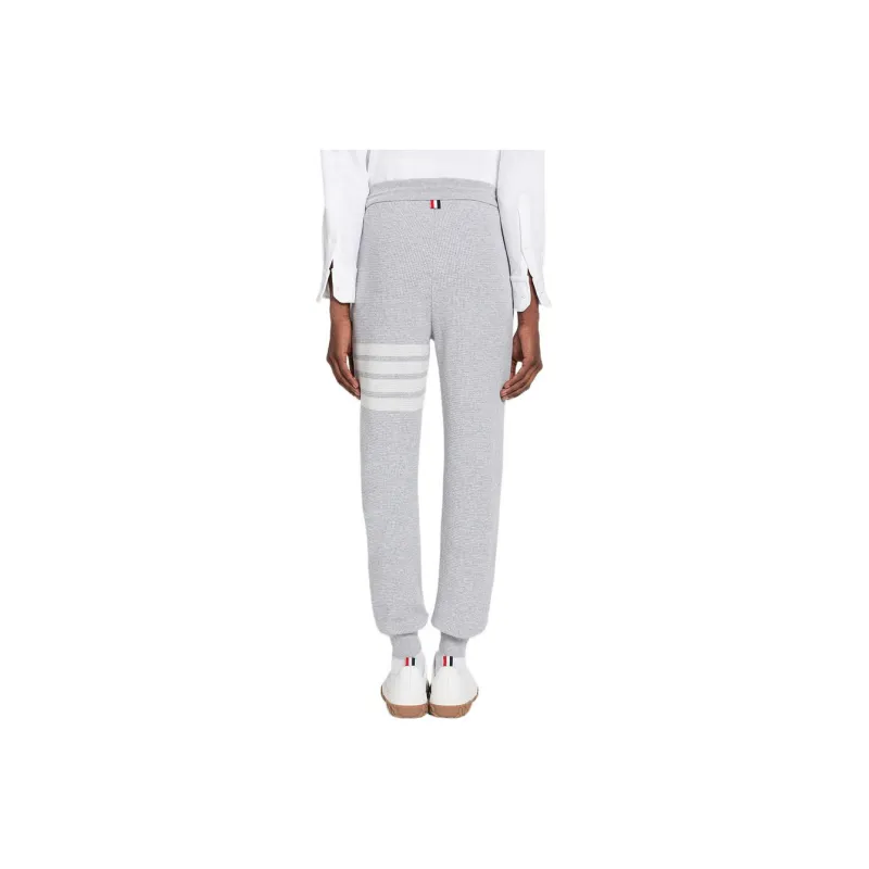 THOM BROWNE Waffle Knitted Drawstring Pants-1