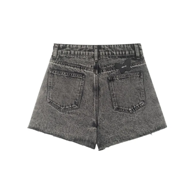 ITIB Denim Shorts Women's Black-1