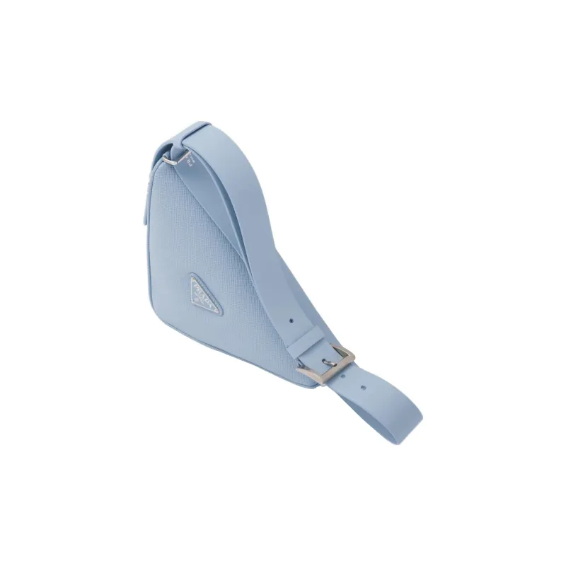 PRADA Saffiano Leather Fanny Pack Men's Sky Blue-1
