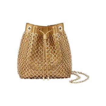 BVLGARI Serpenti Forever Calfskin Bucket Bags Crossbody Bag Shoulder Bag Extra Mini Women's Gold
