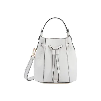 Furla Miastella Calfskin Bucket Bag, Handbag, Shoulder Bag, Crossbody Bag Mini Women's White