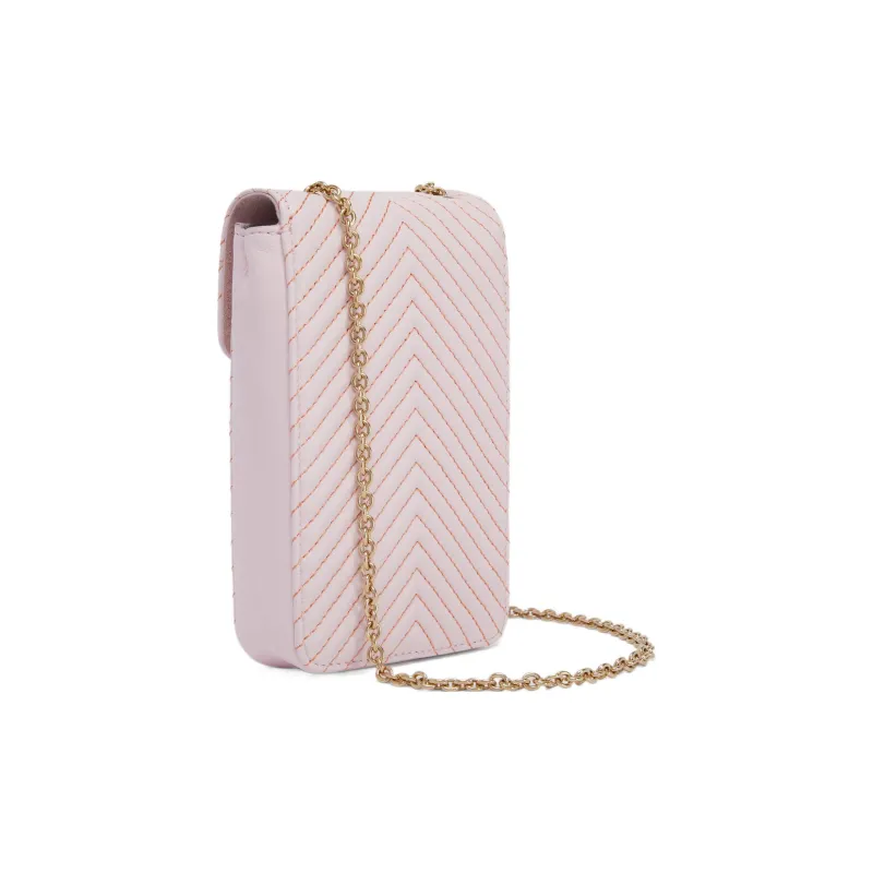 Furla Pop Star Nappa Lambskin Cell Phone Pouch Shoulder Bag Crossbody Bag Mini Women's Light Pink-2