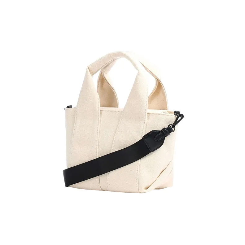 DKNY Cotton Shoulder Bag Crossbody Bag Handbag Women's Light Brown-3
