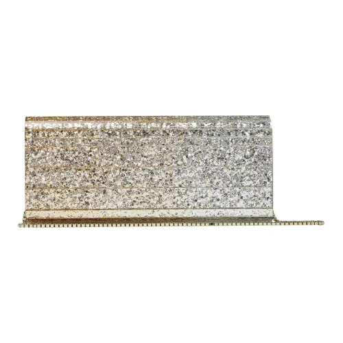 Jimmy Choo Leather Clutch, Crossbody Bag, Shoulder Bag Women's Silver