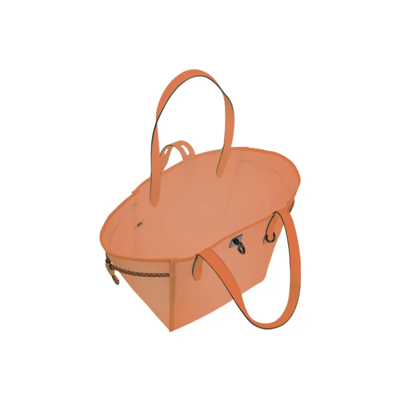 Furla Net Collection &Sorrento Calfskin Tote Bag, Shopping Bag, Handbag, Shoulder Bag Tubas Women's Orange-3