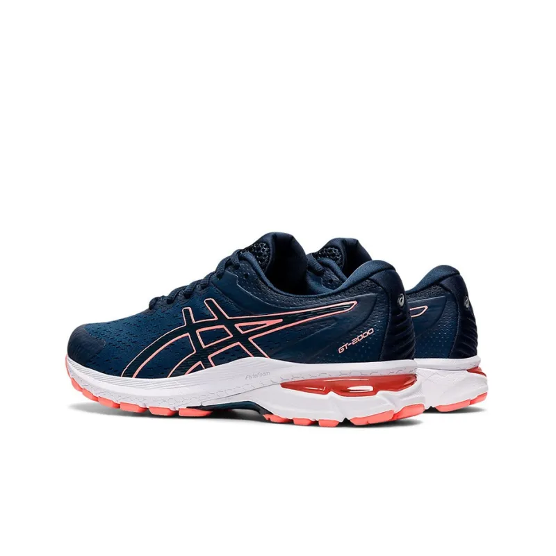 Asics GT-2000 SX Running Shoes Women's Low-Top Navy Blue/Pink-3