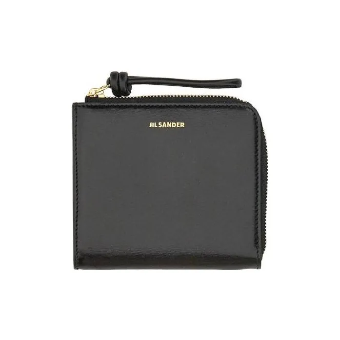 JIL SANDER Logo Embossed Zip Around Wallet-0