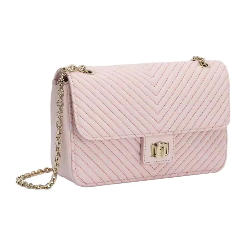 Furla Pop Star Nappa Lambskin Shoulder Bag Crossbody Bag Small Size Women's Light Pink-1