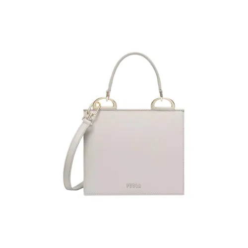 Furla Linea Futura Recycled Roxy Leather Effect Fabric Shoulder Bag, Crossbody Bag, Handbag Mini Women's White