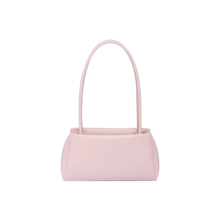 PRADA Hobo Leather Tote Bag Shopping Bag Shoulder Bag Handbag Small Size Women's Pink-1