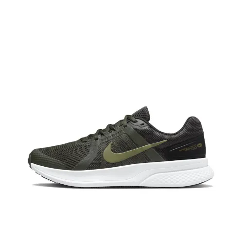 Nike Run Swift 2 Running Shoes Men Low-Top Green/White