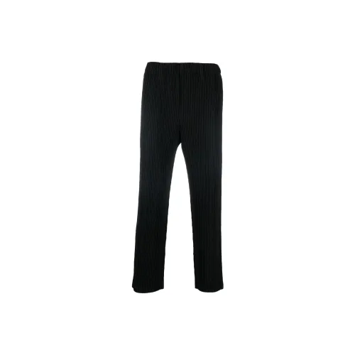 Homme Plissé Issey Miyake Casual Pants Men Black