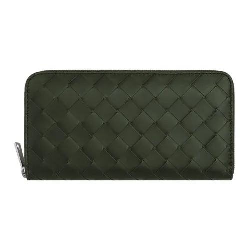 Bottega Veneta Cow Leather Wallet Men's Field Green/Bubble Gum Pink