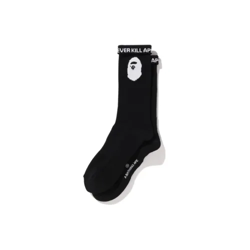 A BATHING APE Unisex Mid-Calf Socks