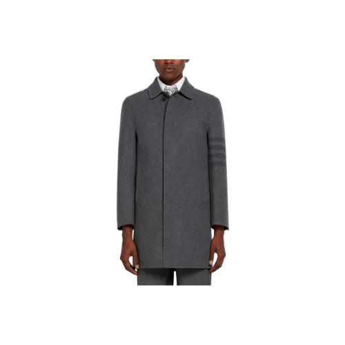 THOM BROWNE Coats Men Gray