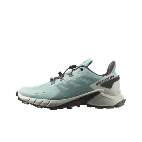 SALOMON Cross Casual Shoes Women's Low-Top Green/White