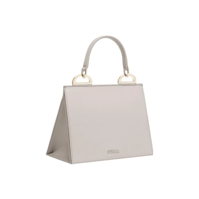 Furla Linea Futura Recycled Roxy Leather Effect Fabric Shoulder Bag, Crossbody Bag, Handbag Mini Women's White-1