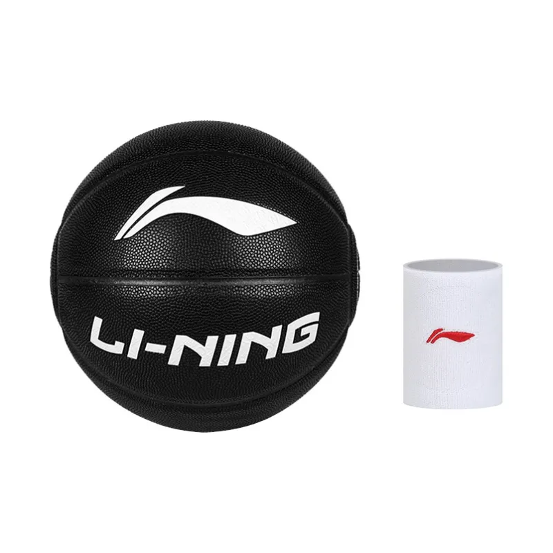 LiNing Badfive PU Basketball Black Size 7 Ball Training Competition Unisex-11