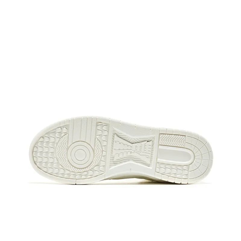 Erke High-Top Skateboard Shoes Women's White Green-3