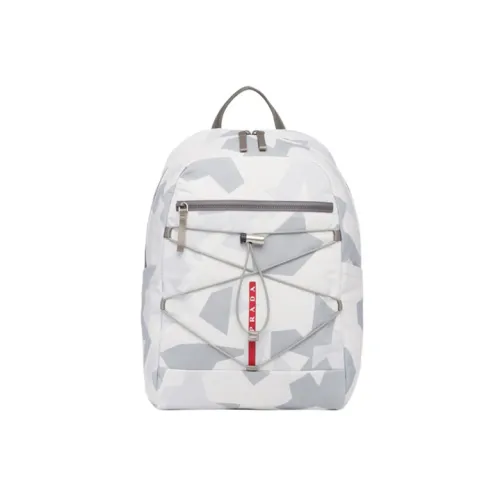 PRADA Nylon Backpack Regular Men's Marble Gray