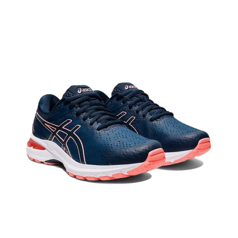 Asics GT-2000 SX Running Shoes Women's Low-Top Navy Blue/Pink-2