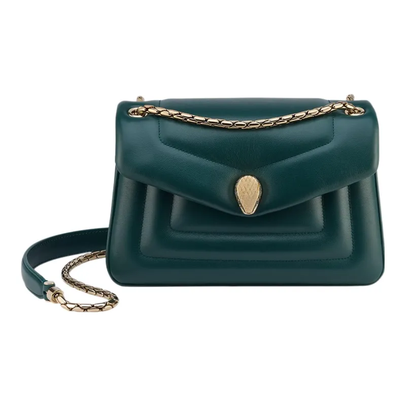 BVLGARI Serpenti Reverse Calfskin Chain Bag, Shoulder Bag, Crossbody Bag Women's-0