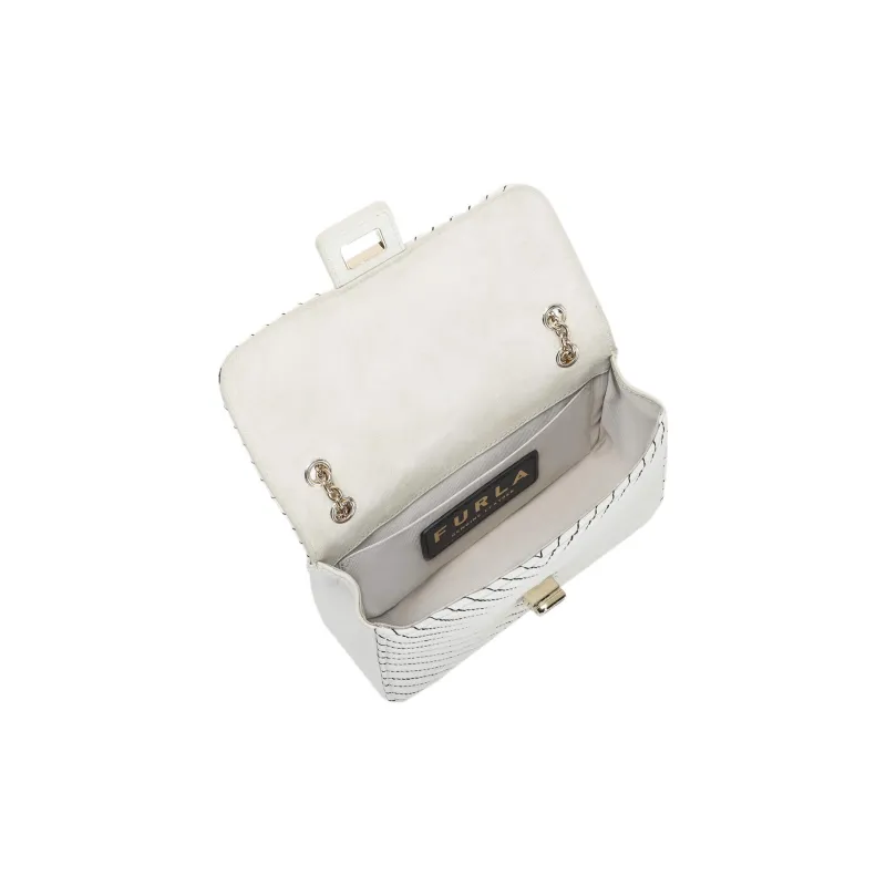 Furla Pop Star Nappa Lambskin Shoulder Bag, Crossbody Bag Small Size Women's Light Green-3