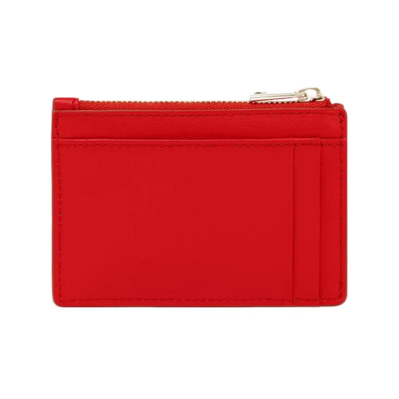 Furla My Joy Taita Calfskin Document Wallet Card Holders Small Size Women's Red-1