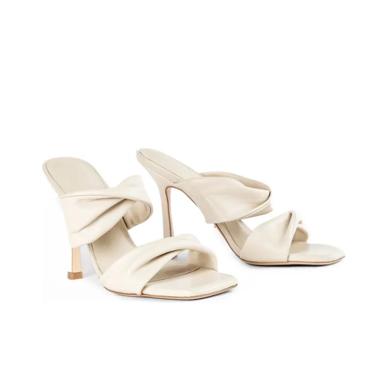 Tony Bianco Rubber Sole Slip Resistant Antibacterial Slide Slippers Women's Vanilla-3