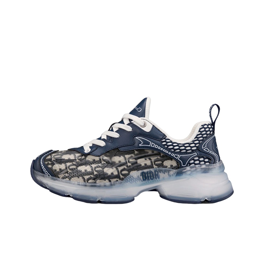 DIOR Vibe Low-Top Sports Casual Shoes Women's Dark Blue - POIZON
