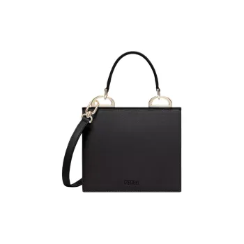 Furla Linea Futura Recycled Roxy Leather Effect Fabric Shoulder Bag, Crossbody Bag, Handbag Mini Women's Black