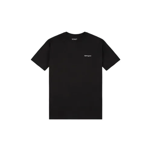 Carhartt WIP Script Logo Embroidered T Shirt