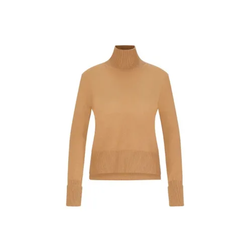 HUGO BOSS Cashmere Sweaters Women's Khaki