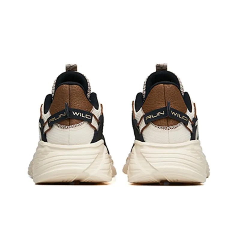 Anta Running Collection Low Top Running Shoes Men's White Black Brown-3