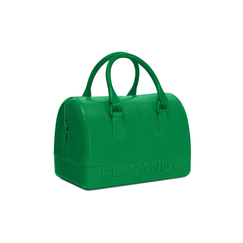 Furla Candy Boston Bag Shoulder Bag Crossbody Bag Handbag Small Size Women's Grass Green-1