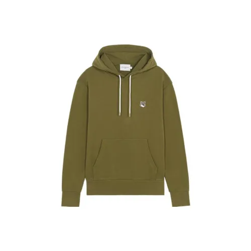 Maison Kitsune Sweatshirts Unisex Dark Khaki